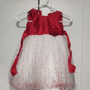 Saugus Shoe Red and White Formal Kids Dress